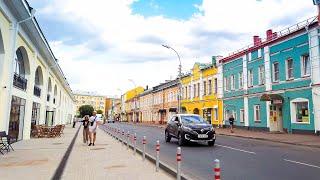 ⁴ᴷ⁶⁰ Walking Ryazan: from Seminarskaya St, along Sennaya St., to Pervomayskiy Prospekt (Avenue)