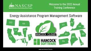 Hancock Software - Welcome to the NASCSP 2022 Annual Training Conference