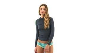 Xcel Women's Amelie L/S Rashguard W/ Key Pocket | SwimOutlet.com