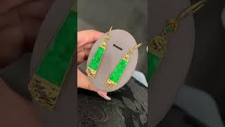 缅甸翡翠A货耳坠｜$1638美元｜#翡翠耳环 #jewelry #shorts #shortsvideo 欢迎订阅