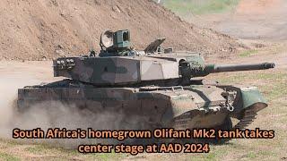 South Africa's homegrown Olifant Mk2 tank takes center stage at AAD 2024