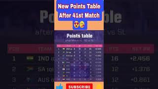 World cup 2023 // Today's new points table after 41st match