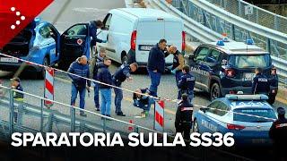 Sparatoria a Bellano (Lecco) dopo inseguimento delle forze di polizia lungo la SS36: un ferito