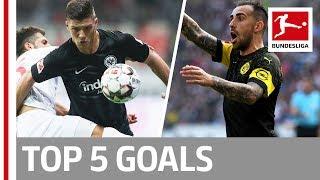 Top 5 Goals on Matchday 08 -  Alcacer, Jovic, Nelson & More