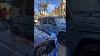 The chic color of Monaco cars. Rolls royce + Mercedes-Benz G-Class  #luxurycars