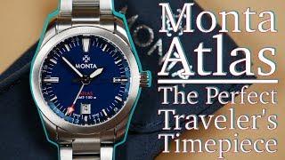 Monta Atlas Review - The Perfect Traveler's Timepiece - A Modern GMT Designed For Every Occassion
