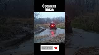 Осенняя грязь - лучшая для квадрика  #shorts #atv