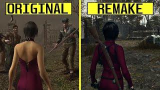 Resident Evil 4 Separate Ways: Original vs Remake All Cutscenes Comparison