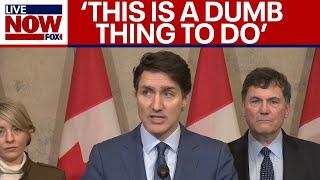 BREAKING: Canada Prime Minister, Justin Trudeau addresses Trump imposed tariffs