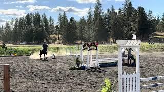 Crysta Awtry and Three Quarters Blonde - Stadium at Spokane Horse Trials Sept 2023