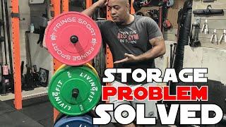 My New Bumper Plate Storage Solution | Marcy PT-5856