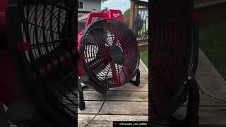 @MilwaukeeToolAddict showing off one of our misting kits for the M18 Fan shop.JakeOfALL.com
