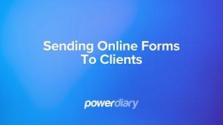 Sending Online Forms To Clients