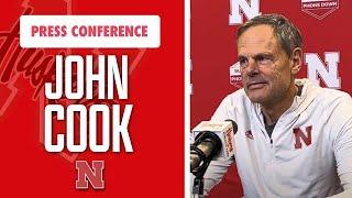 Nebraska volleyball Coach John Cook discusses Penn State match, goals on the line I GBR