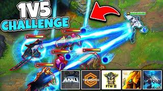 ZWAG 100% CDR XERATH VS. STREAMERS (1V5 CHALLENGE)