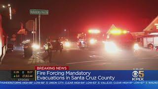 CZU Lightning Complex Fire: Evacuations In Santa Cruz Mountains, Southern San Mateo County