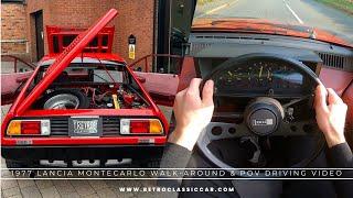 1977 Lancia Beta Montecarlo Manual POV Driving Video & Walk-around | Fully Restored For Sale