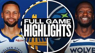 WARRIORS at TIMBERWOLVES | FULL GAME HIGHLIGHTS | December 21, 2024