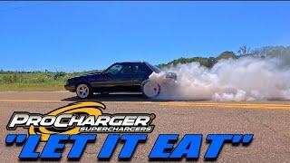 "Heat the tires before you hit it" NASTY Coyote swapped & Procharged fox body full rips!