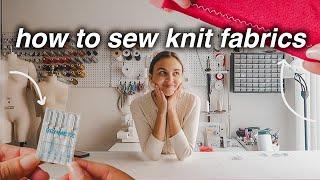 how to sew with knit / stretch fabrics | Fashion Design 101