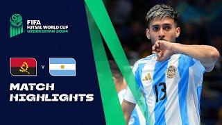 HIGHLIGHTS: Angola v Argentina | FIFA Futsal World Cup Uzbekistan 2024