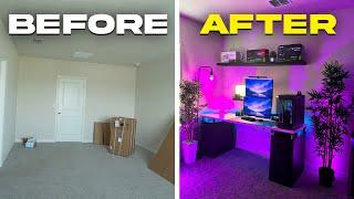 Transforming My EMPTY Room To My Dream Setup Room!