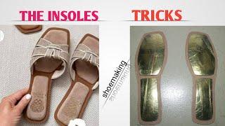 How to create this unique complicated ladies insoles #beginners #shoemaking