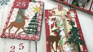 Tutorial Mini Album One Page Wonder No. 9 | Folio #2 - Holiday Theme - DIY - Snail Mail Ideas