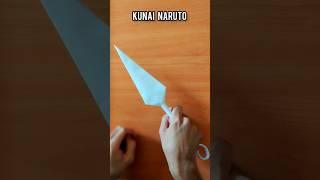 NARUTO KUNAI PAPER KNIFE NINJA | HOW TO MAKE ORIGAMI NARUTO KUNAI TUTORIAL | PAPER WEAPON