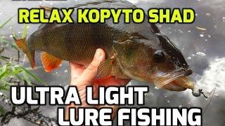 Ultra light lure fishing for pike and perch - Kopyto shad  (video 35)