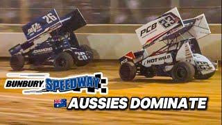 AUSSIES DOMINATE - USA v WA Speedweek Bunbury Speedway