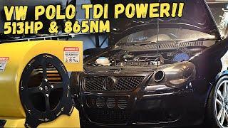 500+HP 1.9TDI VW Polo on the DYNO!