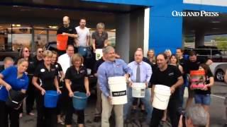 Joe Lunghamer employees take the ALS ice bucket challenge