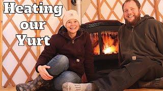 How we HEAT our OFF GRID Yurt // Ep. 14