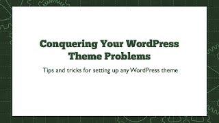 WP Apprentice Theme Setup Webinar