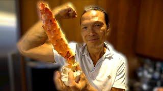 Iron Chef Dad Cooks King Crab.