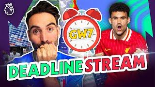 GW7 Deadline Stream | Havertz vs Haaland captain | Gameweek 7 | Fantasy Premier League 2024/25