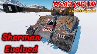 Stock to Spaded - M4A3 (76) W HVSS - Should You Grind/Spade It? W = Winning? [War Thunder]