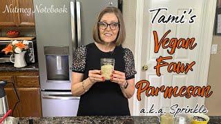 Easy Vegan Faux Parmesan - A Nutmeg Notebook Recipe by Tami Kramer