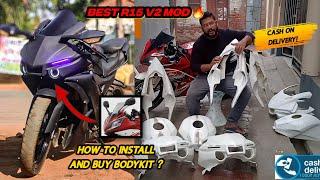 Installing R1 body kit in R15 v2 | Modified yamaha R15 | @motoaesthetics7429