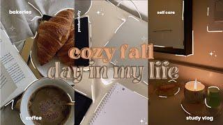 Cozy Fall Day In My Life| studying & self care edition