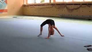 Sophie doing rhythmic gymnastics in Russia