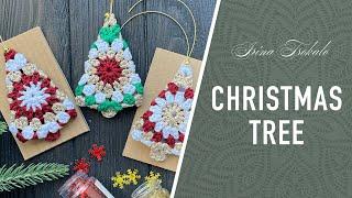 Granny Square CHRISTMAS TREE ornament