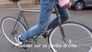 Tuto skid en fixie(How to skid on a fixed gear)