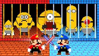 Super Mario Bros. but Mario Locked Team MEGA MINIONS in New Super Mario Bros.Wii? | ADN MARIO GAME