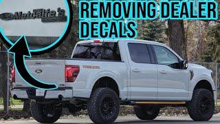 Removing Decals On My 2024 F150 Tremor