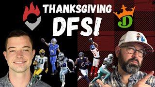 NFL DFS DraftKings Thanksgiving Games Picks Bears-Lions Giants-Cowboys Showdown Strategy & Lineups