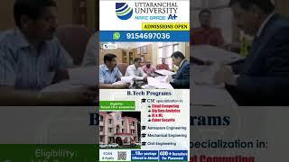 Uttaranchal University Admissions | B.Tech in AI, Cyber Security & More | Apply Now!