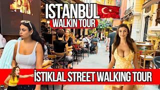  Istiklal Walking Tour 4k | Amazing Istanbul Walking Tour 2024