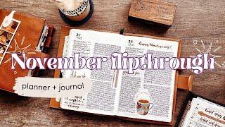 A chatty November flipthrough | catchall planner + journal | life updates 